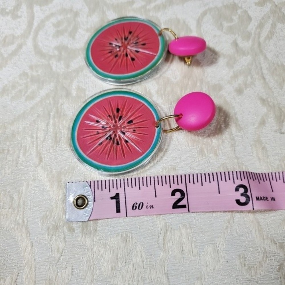 VINTAGE Watermelon Earrings - Picture 4 of 4